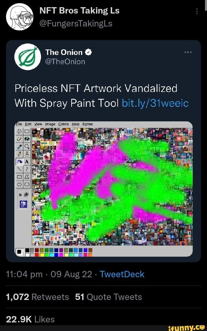 NFT Bros Taking Ls FungersTakingLs The Onion TheOnion Priceless NFT