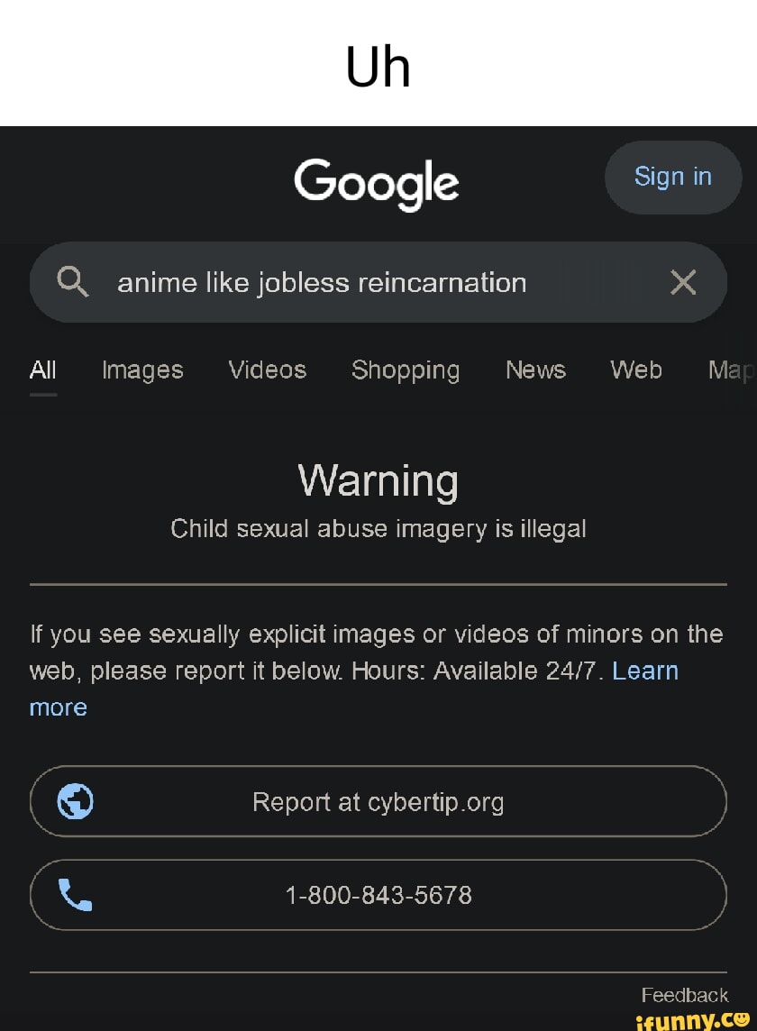 Uh Google Q. anime like jobless reincarnation x All Images Videos Shopping  News Web M Warning