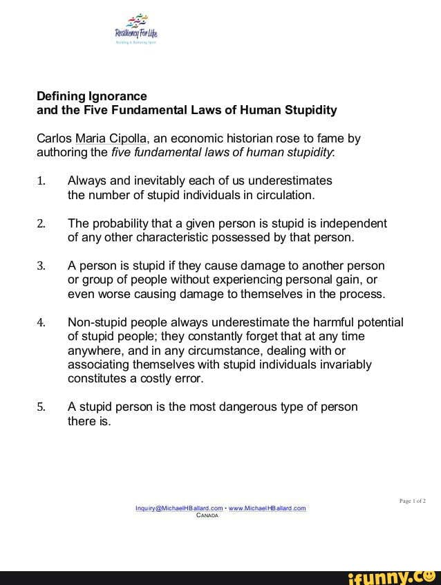 defining-ignorance-and-the-five-fundamental-laws-of-human-stupidity