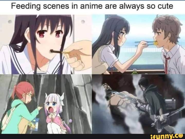 Feeding Scenes In Anime Are Always So Cute Ene Ifunny