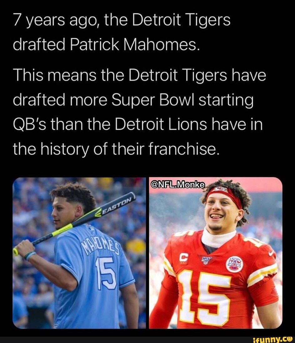 Detroit Tigers have drafted more Super Bowl starting QBs than the