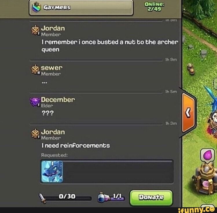 I need reinforcements
Requested:
lremember i once busted a nut to the archer