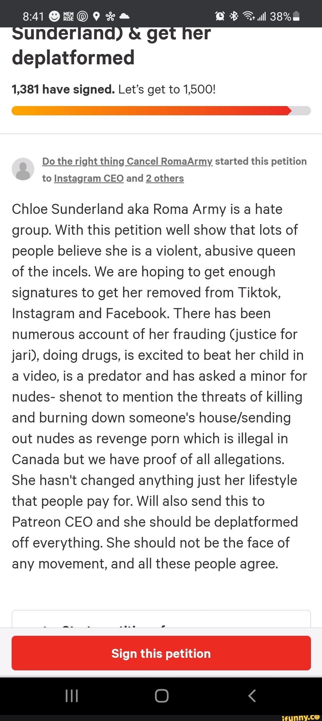 Roma army chloe Who is