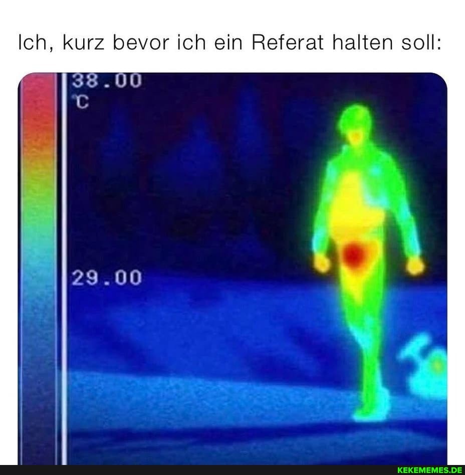 Ich, kurz bevor ich ein Referat halten soll:
29.00