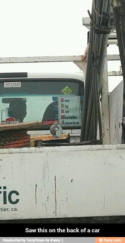 Saw this on
the back of a car - Saw this on the back of a car