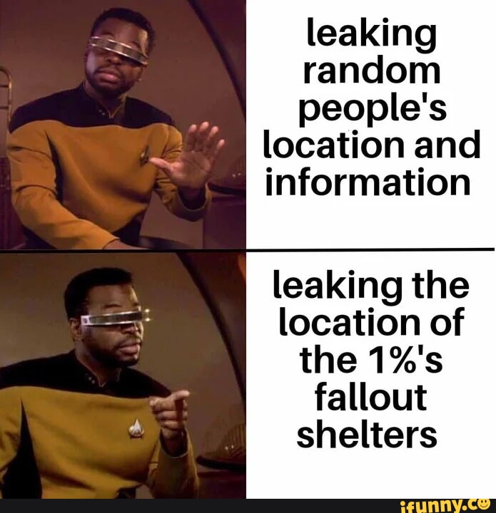 Leaking random people's location and information leaking the location ...