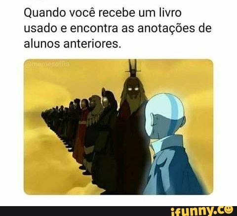 Quando você recebe um livro usado encontra as anotações de alunos anteriores.