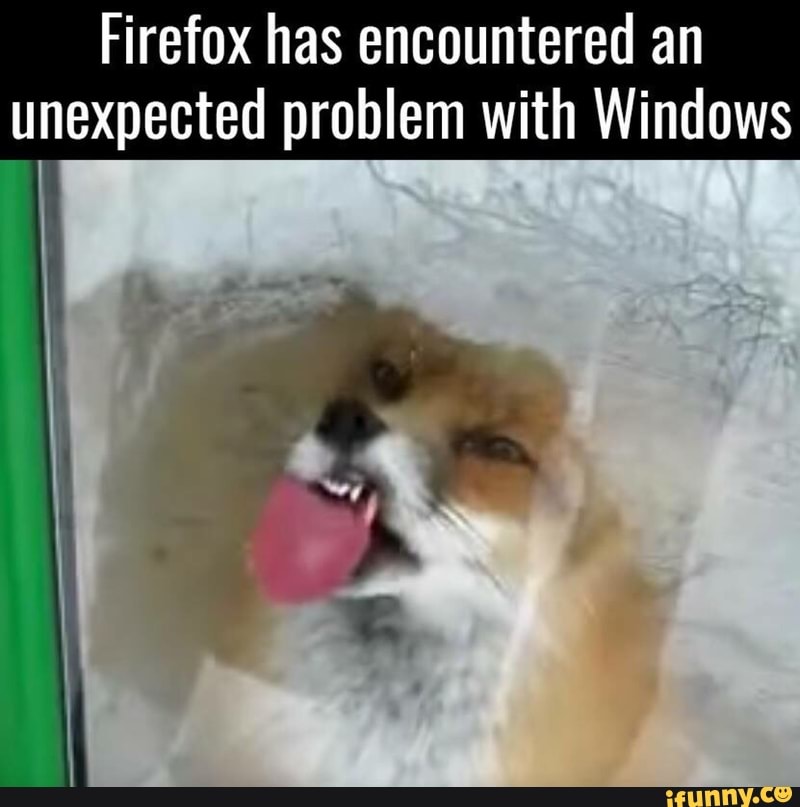 Firefox Has Encountered An Unexpected Problem With Windows