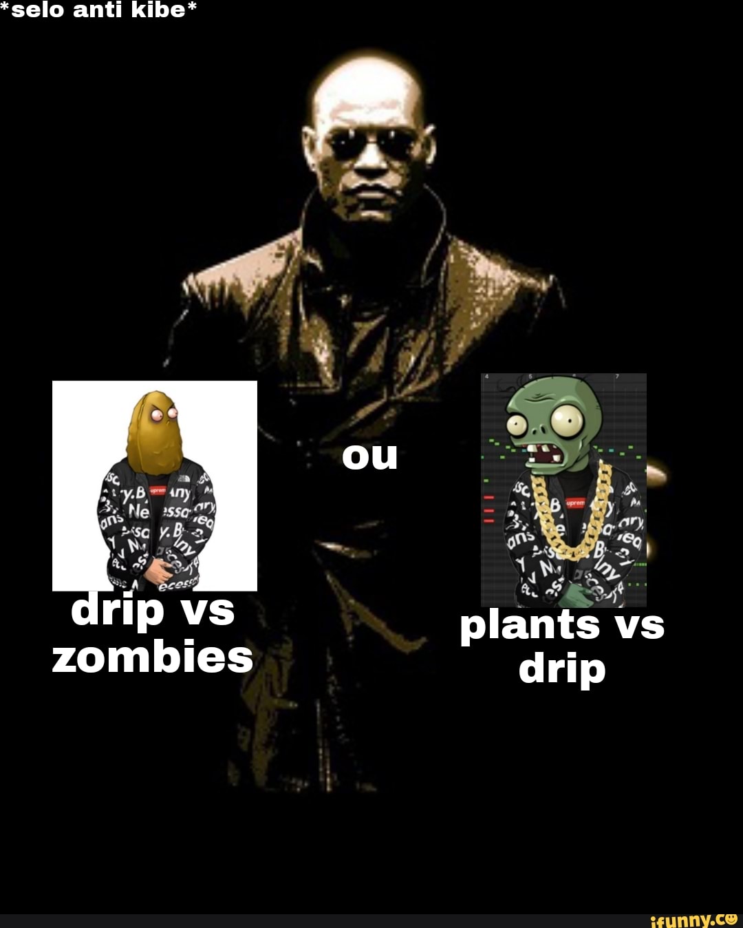 "selo anti Kibe* ou rip vs plants vs zombies drip iFunny