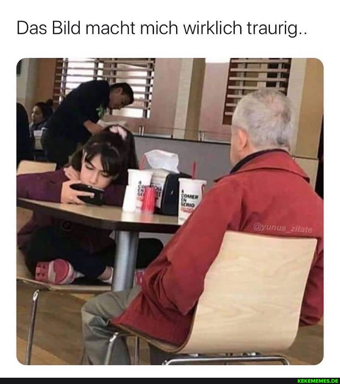 Das Bild macht mich wirklich traurig..