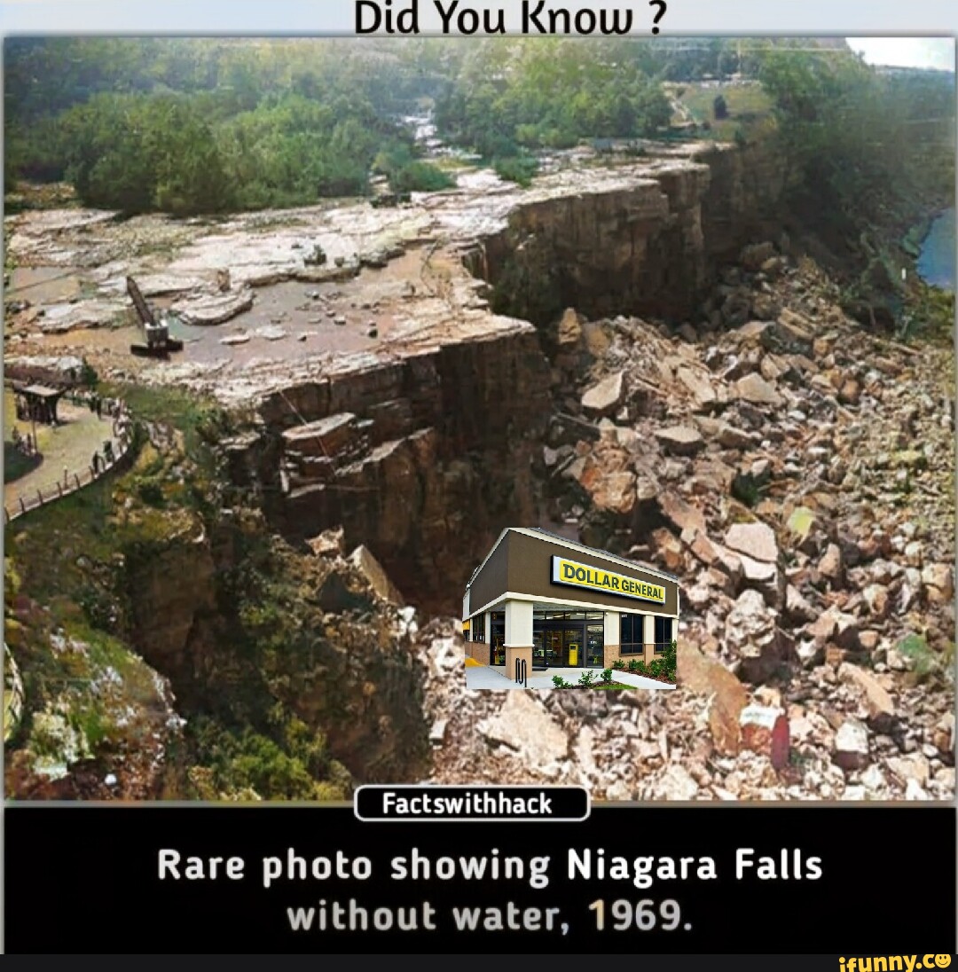 Did You Know Factswithhack Rare photo showing Niagara Falls without