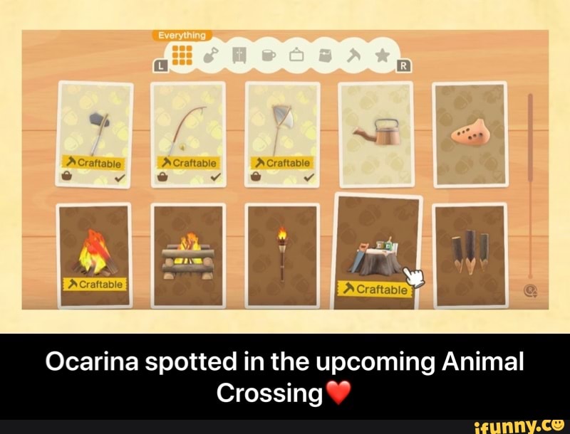 Ocarina spotted in the Animal Crossing? Ocarina spotted in