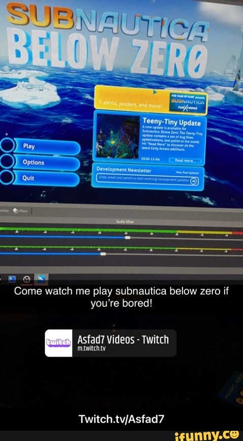 Come watch me play subnautica below zero if you're bored!
Asfad7 Videos - Twitch
Twitch. - Twitch.tv/Asfad7