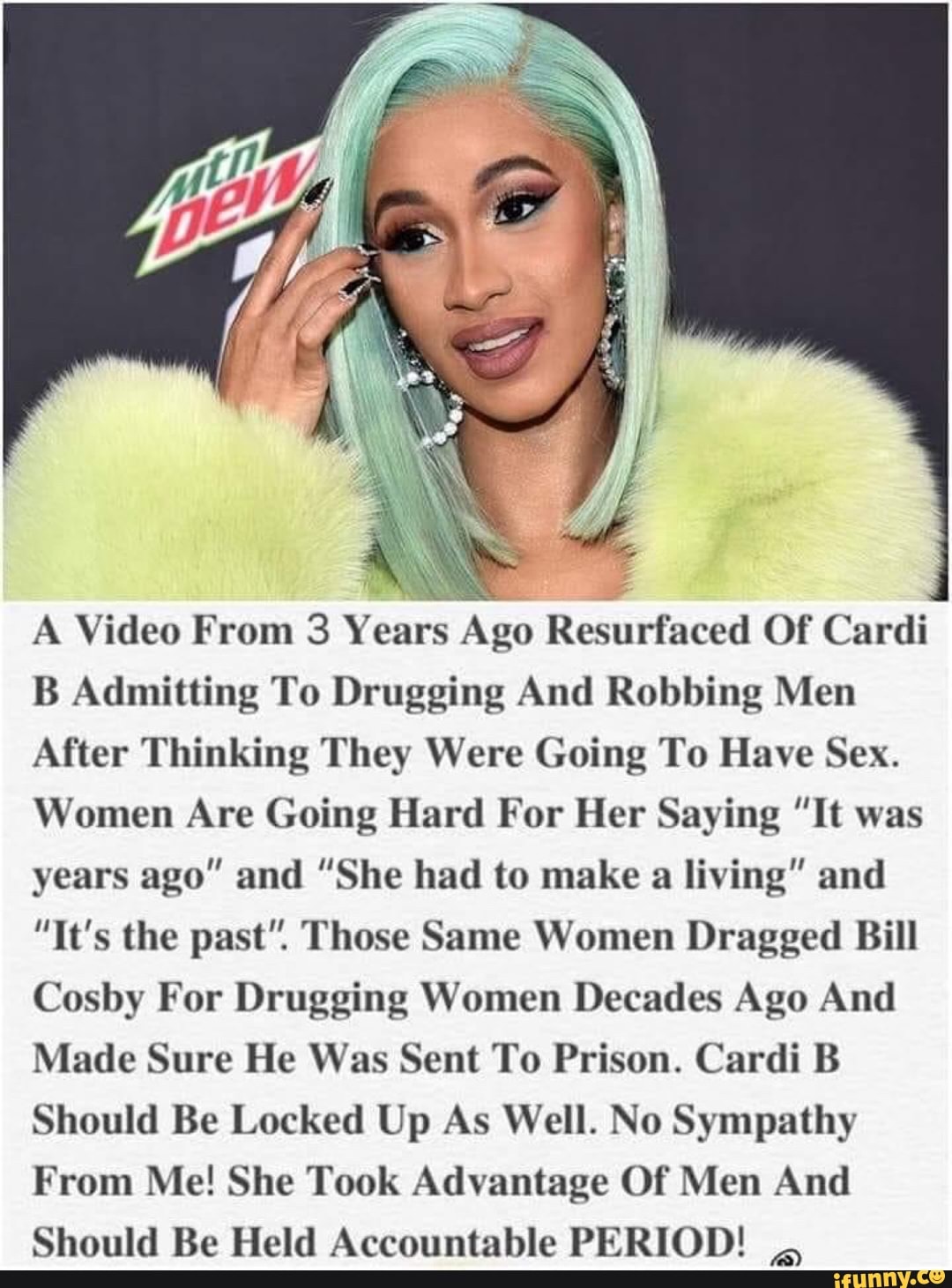 A Video From 3 Years Ago Resurfaced Of Cardi B Admitting To Drugging ...