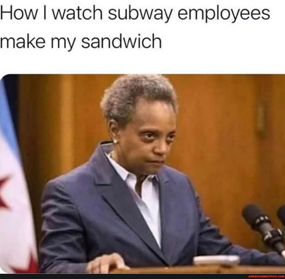 How I watch subway employees make my sandwich
