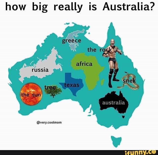 A postcard map showing how big Australia is. : Damnthatsinteresting
