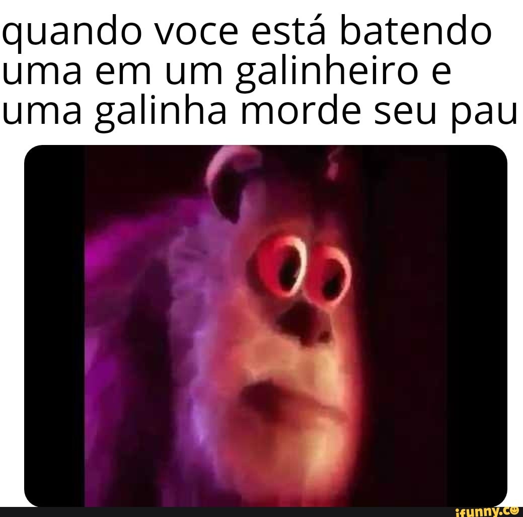 quando voce está batendo uma em um galinheiro e uma galinha morde seu pau