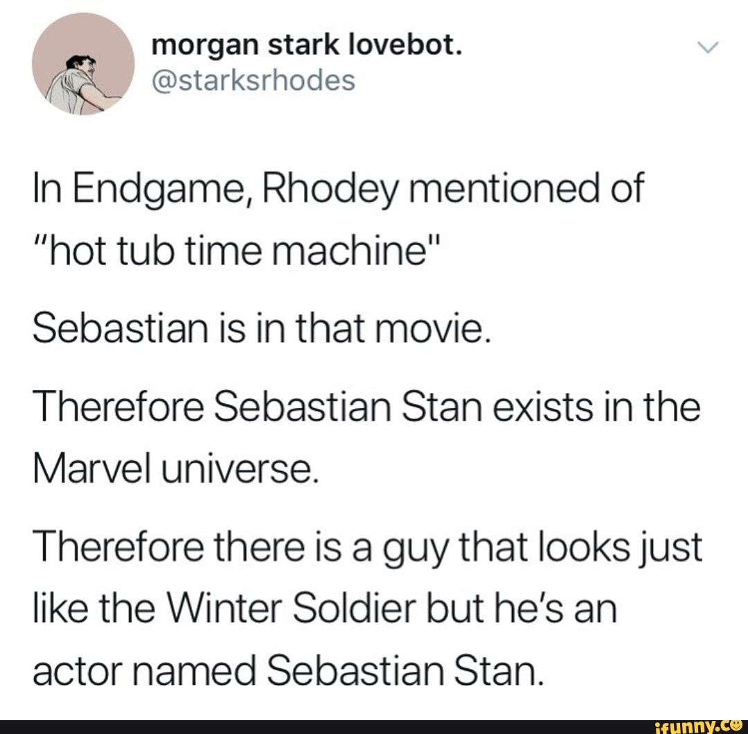 In Endgame Rhodey Mentioned Of Hot Tub Time Machine