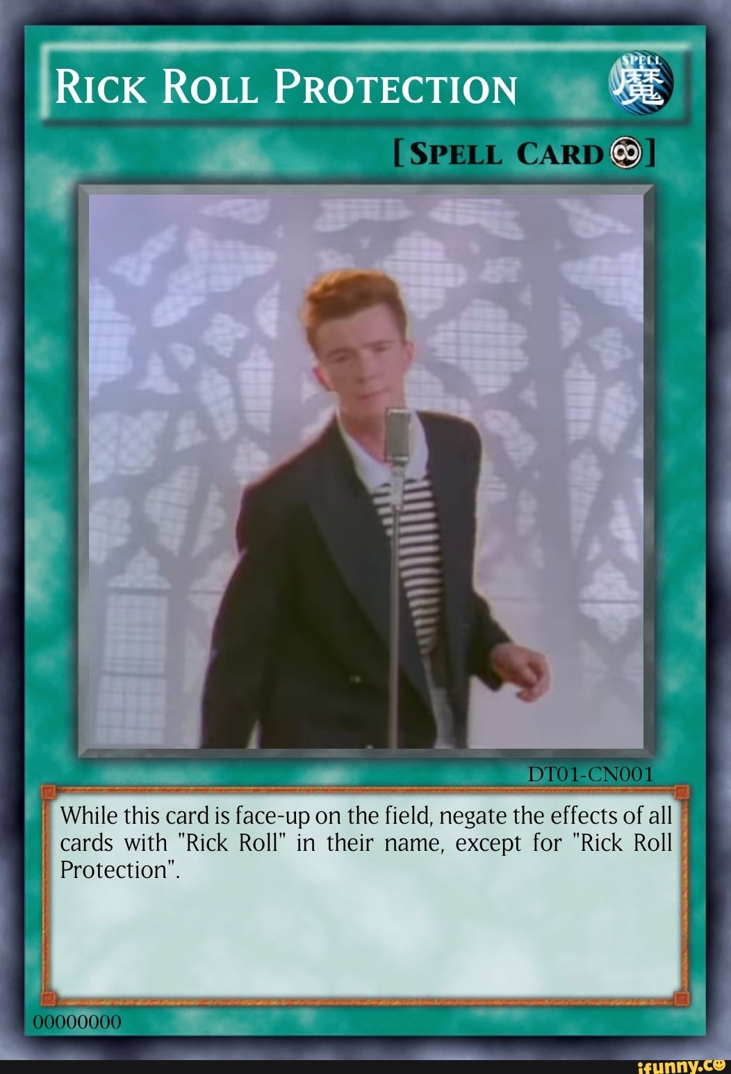 Re Rick Roll Card in 2023  Funny yugioh cards, Funny images laughter,  Funny video memes