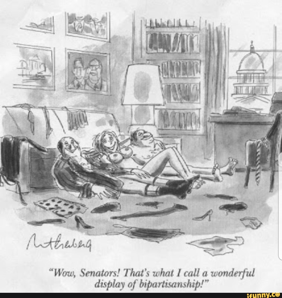 "Wow, Senators! That's what I call a
wonderful
display of bipartisanship!"