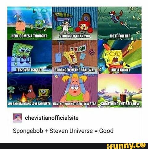 Spongebob + Steven Universe = Good - )