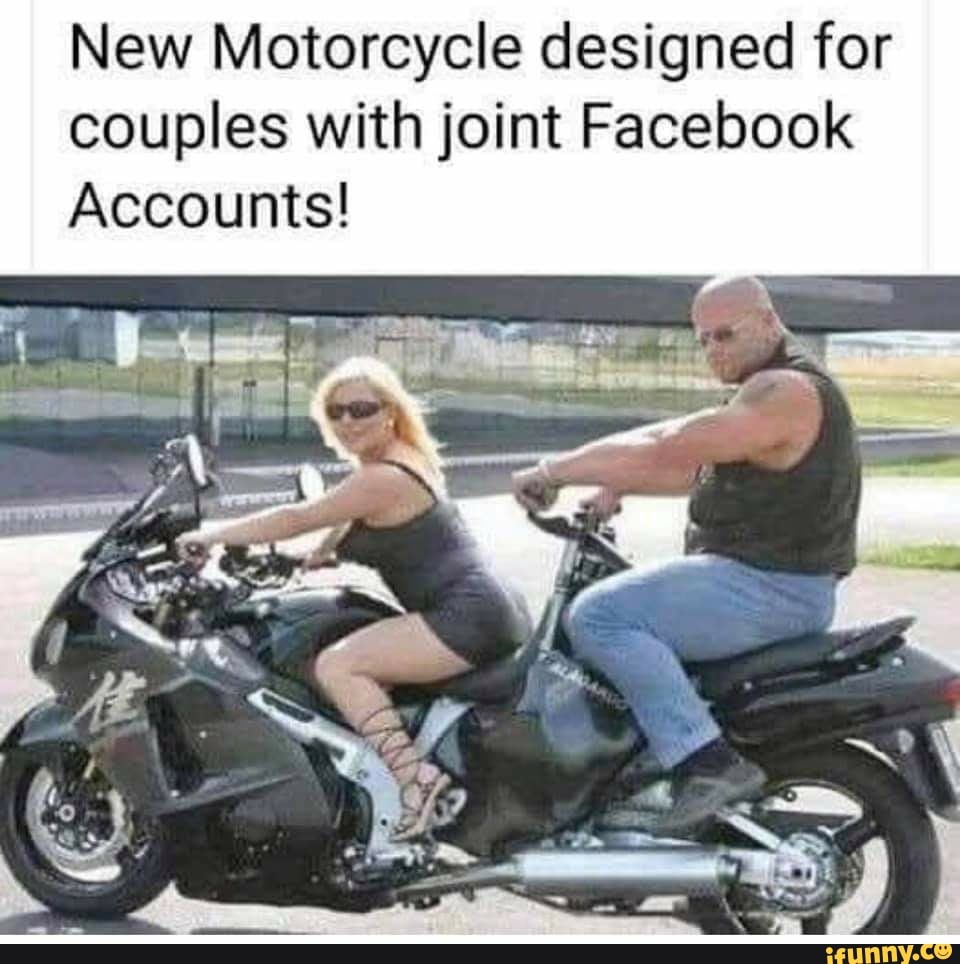 New Motorcycle Designed For Couples With Joint Facebook Accounts Ifunny