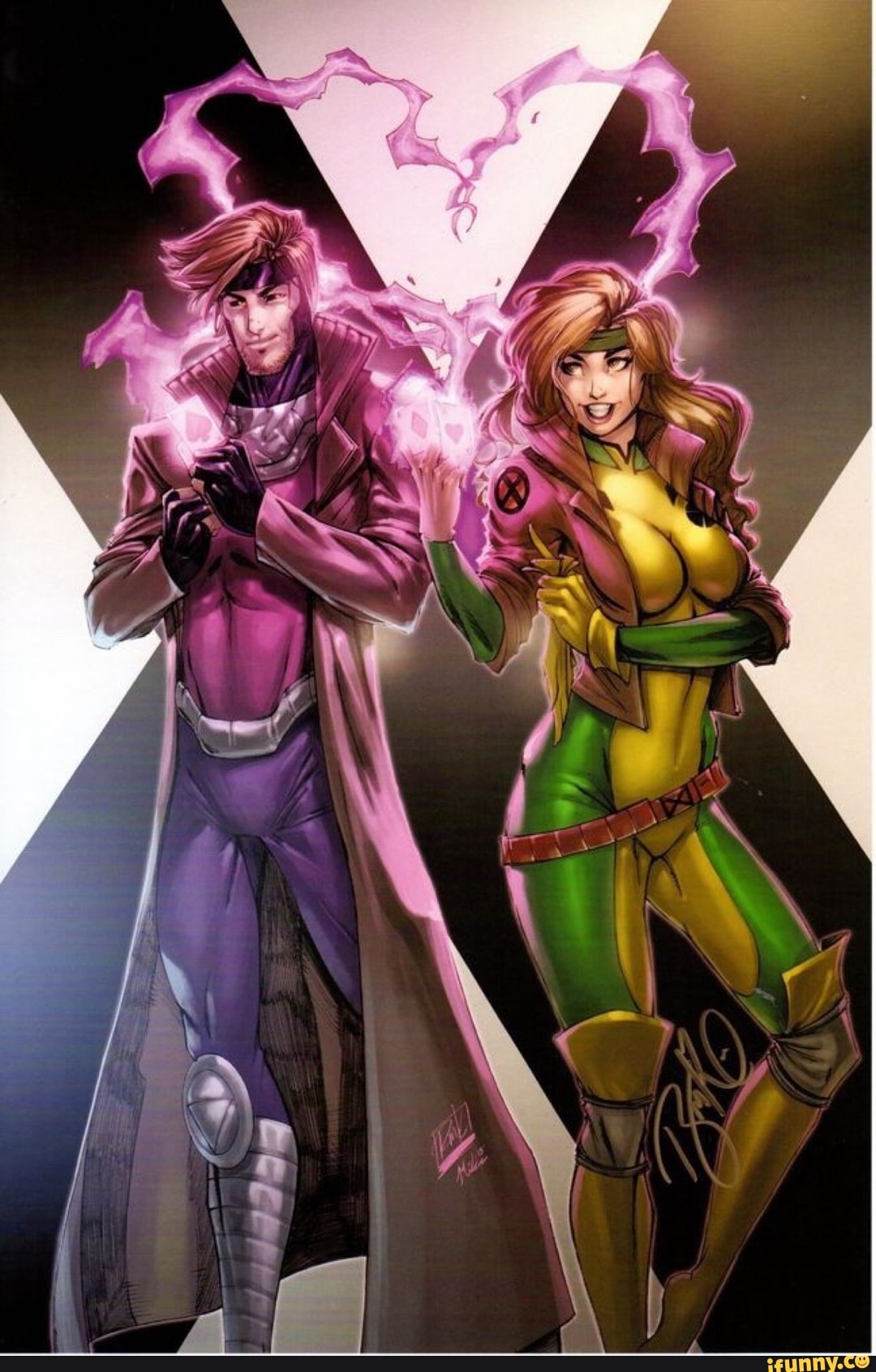 rouge, xmen, <b>gambit</b>.