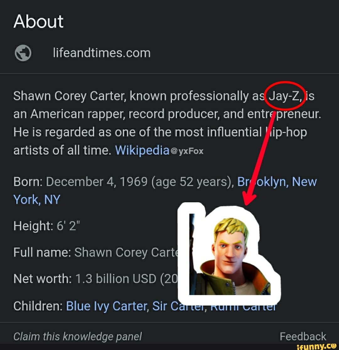 About Shawn Corey Carter, known professionally as JayZ, is an American