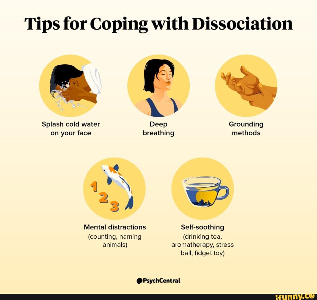 Tips For Coping With Dissociation Splash Cold Water Deep Grounding On ...