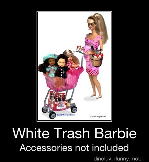 White trash barbie doll