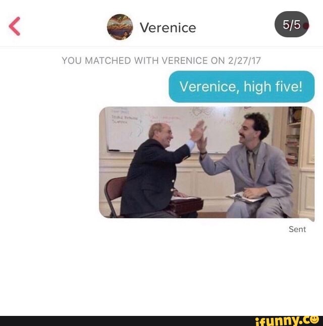 Verenice You Matched With Verenice On High Five Sent