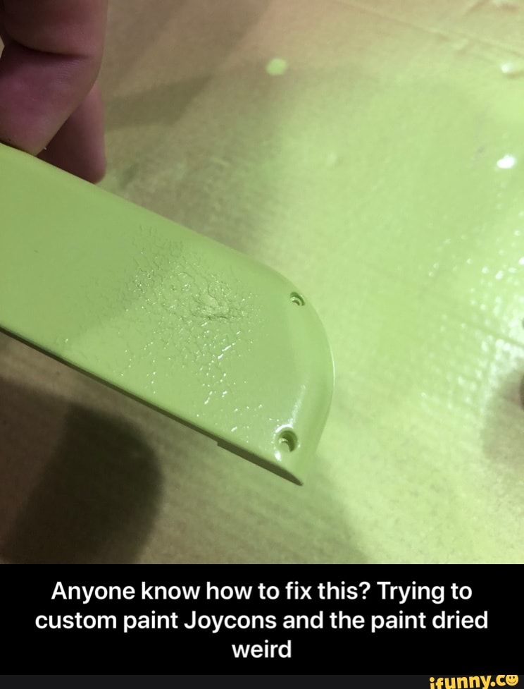 Anyone know how to fix this? Trying to custom paint Joycons and the