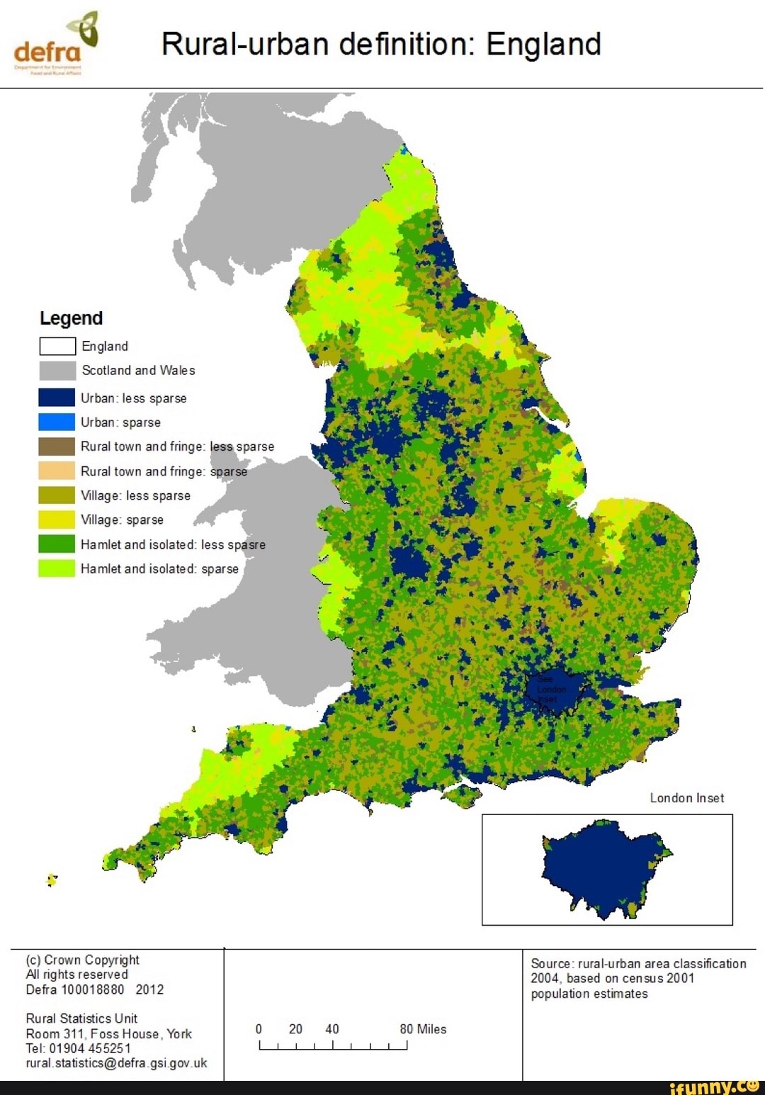 Defr Rural-urban definition: England Legend England Scotland and Wales ...