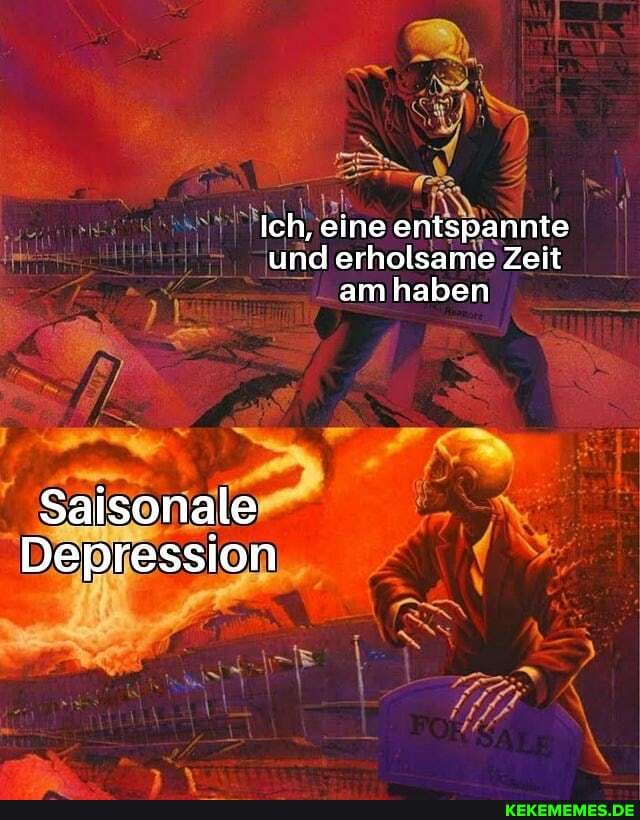 Ich, eine entspannte und erholsame Zeit am haben
Saisonale
Depression