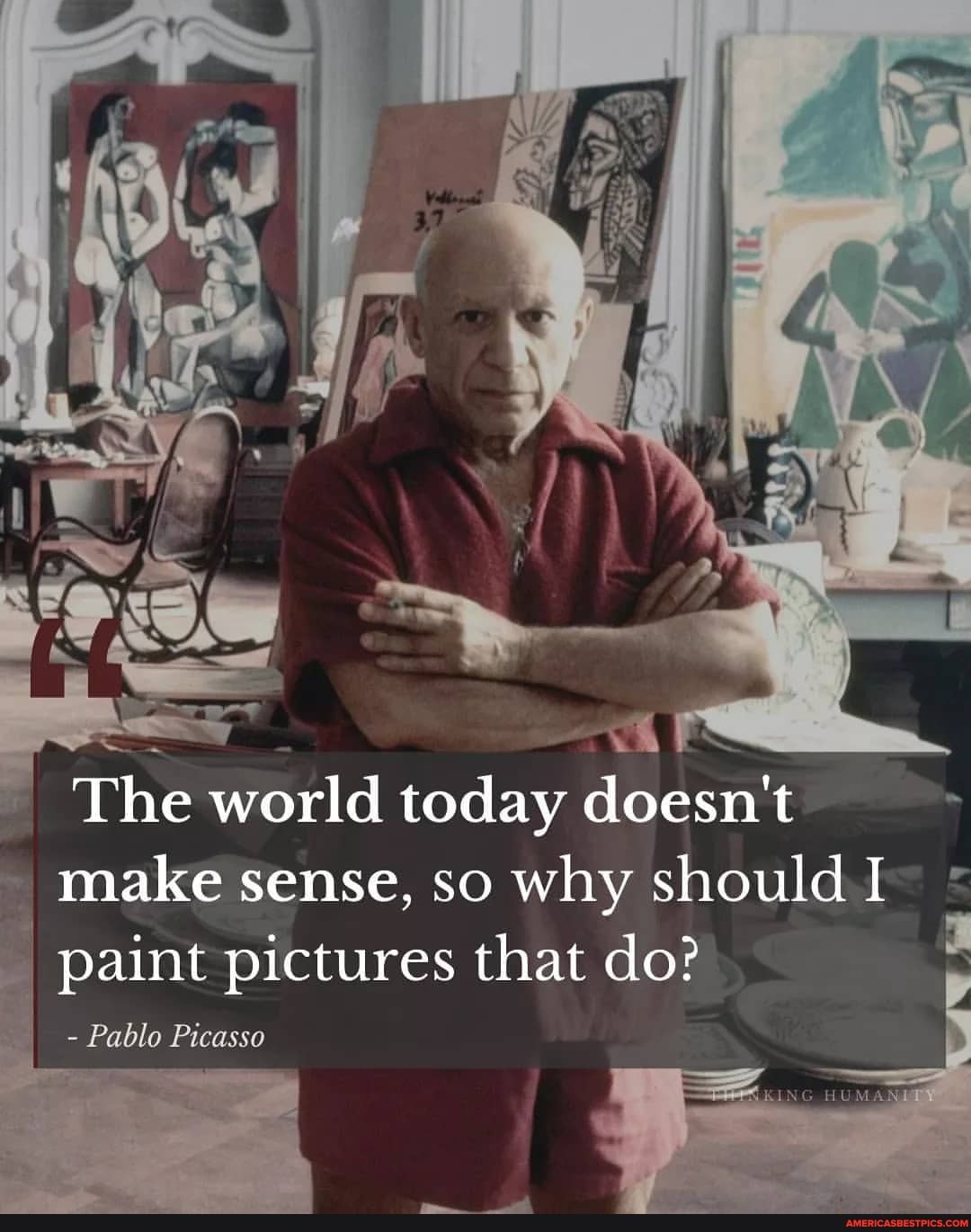 = wA NS I The world today doesn't
- make sense, so why should I
paint pictures that do?
- Pablo Picasso
SING