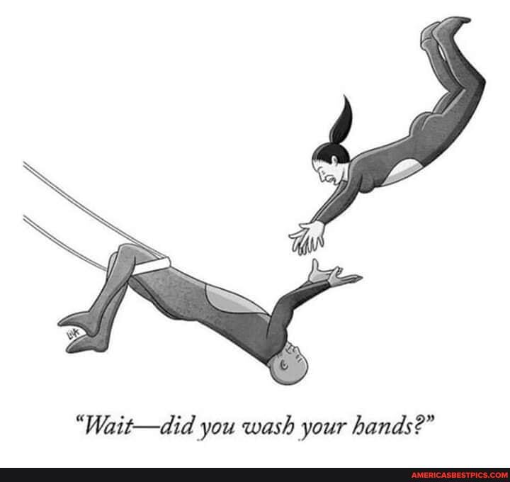 "Wait-did you wash your hands?"