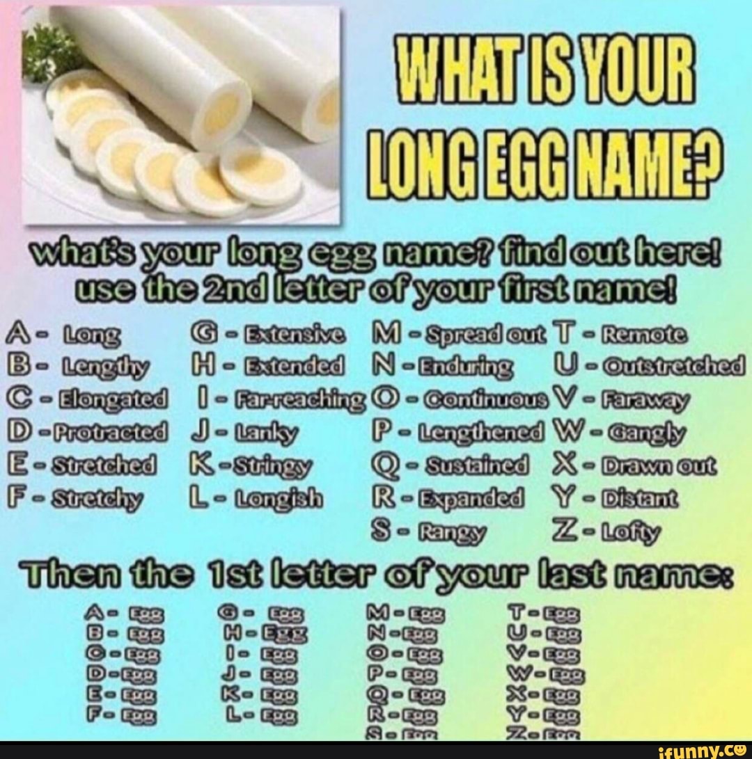 Egg name. Long name. Long Egg. What is the name of this Egg?. What is the name of this Egg? Ad me.