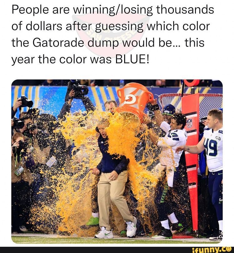 People are thousands of dollars after guessing which color the Gatorade