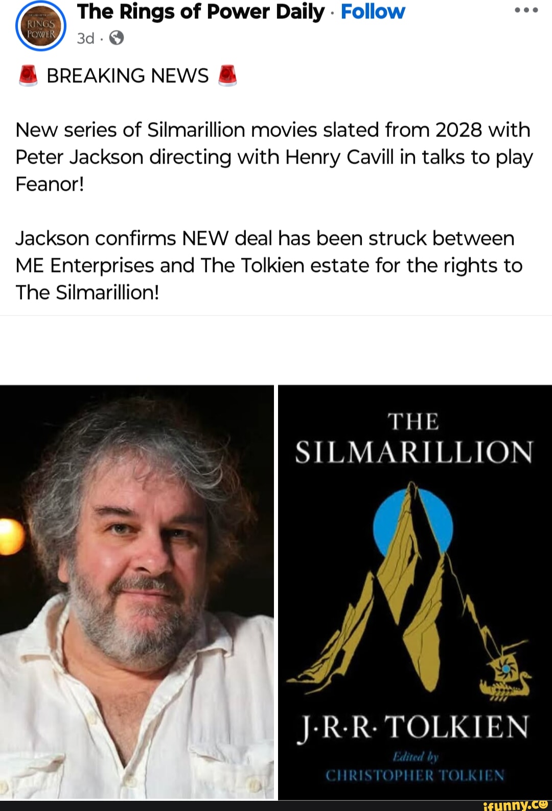 Exquisite Peter Jackson In Talks To Adapt J.r.r. Tolkien’s ‘the Silmarillion’ Into Films Photo Illustration Exquisite Peter Jackson In Talks To Adapt J.r.r. Tolkien’s ‘the Silmarillion’ Into Films Photo Illustration
