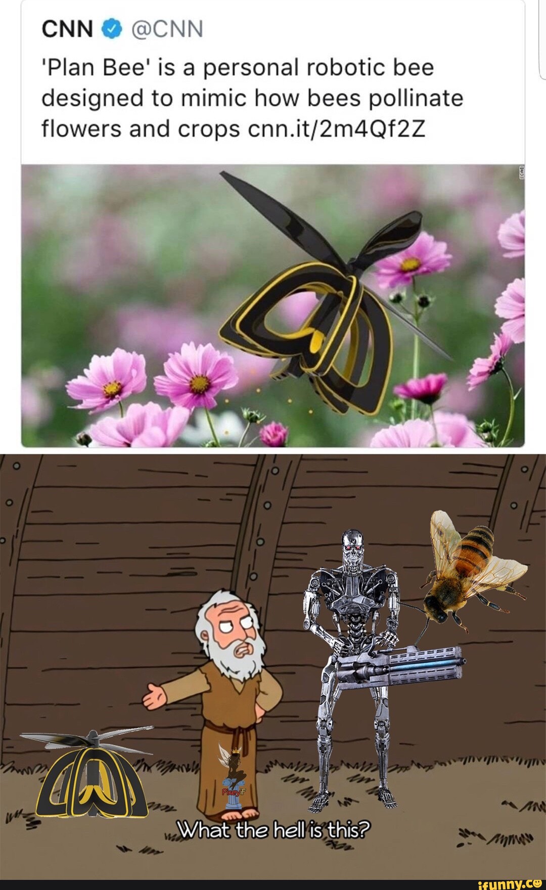 CNN CNN 'Plan Bee' is a personal robotic bee designed to mimic how