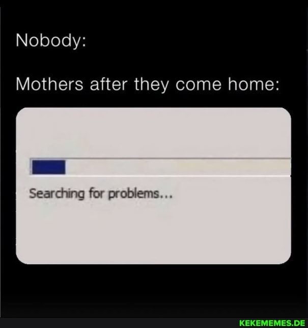 Nobody: Mothers after they come home: Searching for problems...