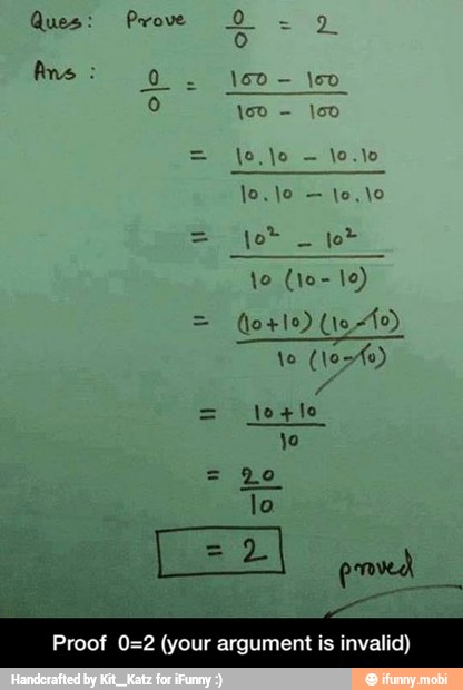 Proof 0=2 (your argument is invalid) - Proof 0=2 (your argument is invalid)