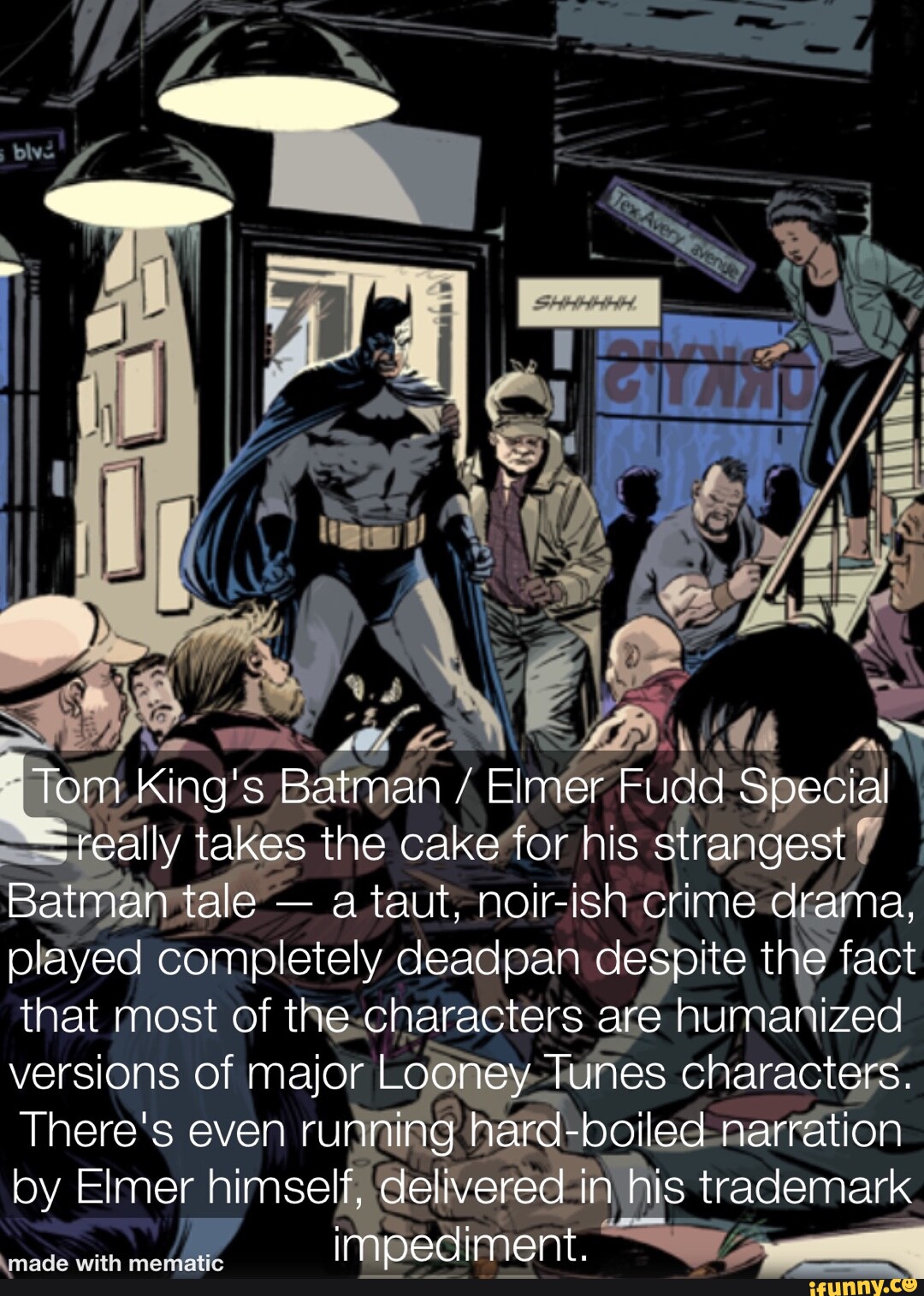 Tom King's Batman / Elmer Fudd Special really takes the cake for his  strangest Batman tale - a