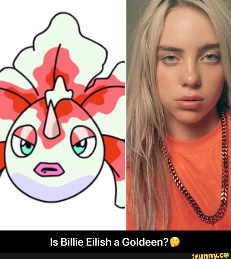 [celeb news] Does Billie Eilish look like Goldeen? - Celebria - ATRL