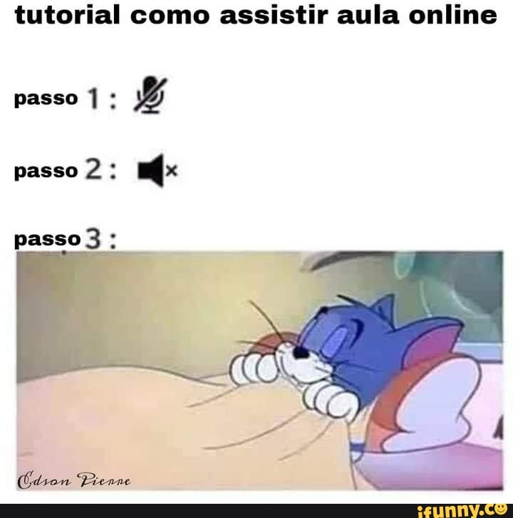 tutorial como assistir aula online
passo I;
passo 2:
passo 3: