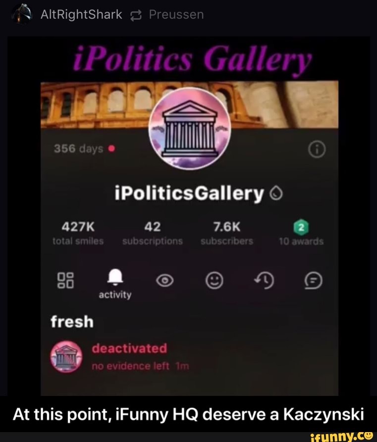 At this point, iFunny HQ deserve a Kaczynski - At this point, iFunny HQ deserve a Kaczynski