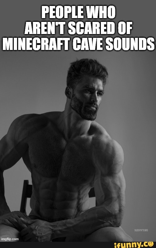 PEOPLE WHO AREN'T SCARED OF MINECRAFT CAVE SOUNDS iFunny