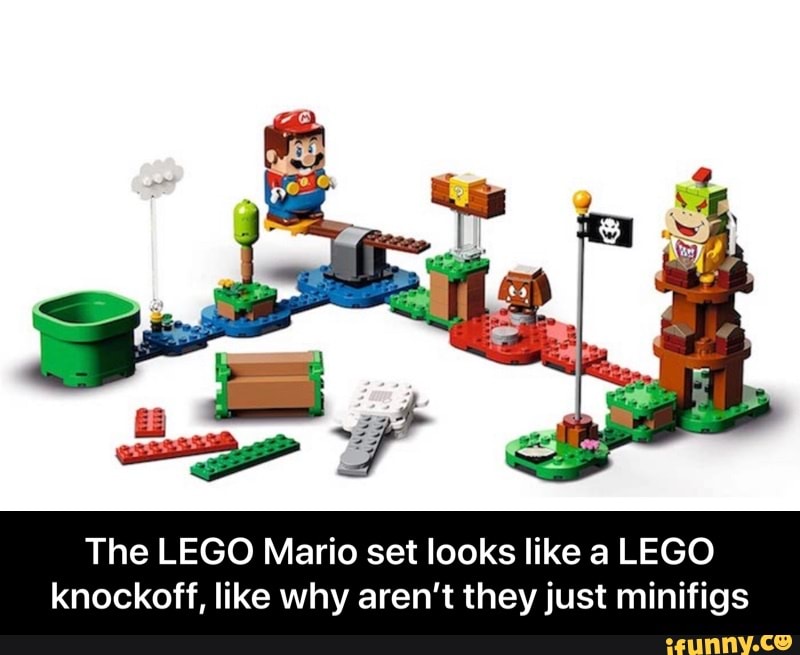 The LEGO Mario set looks like a LEGO knockoff, like why aren't they ...