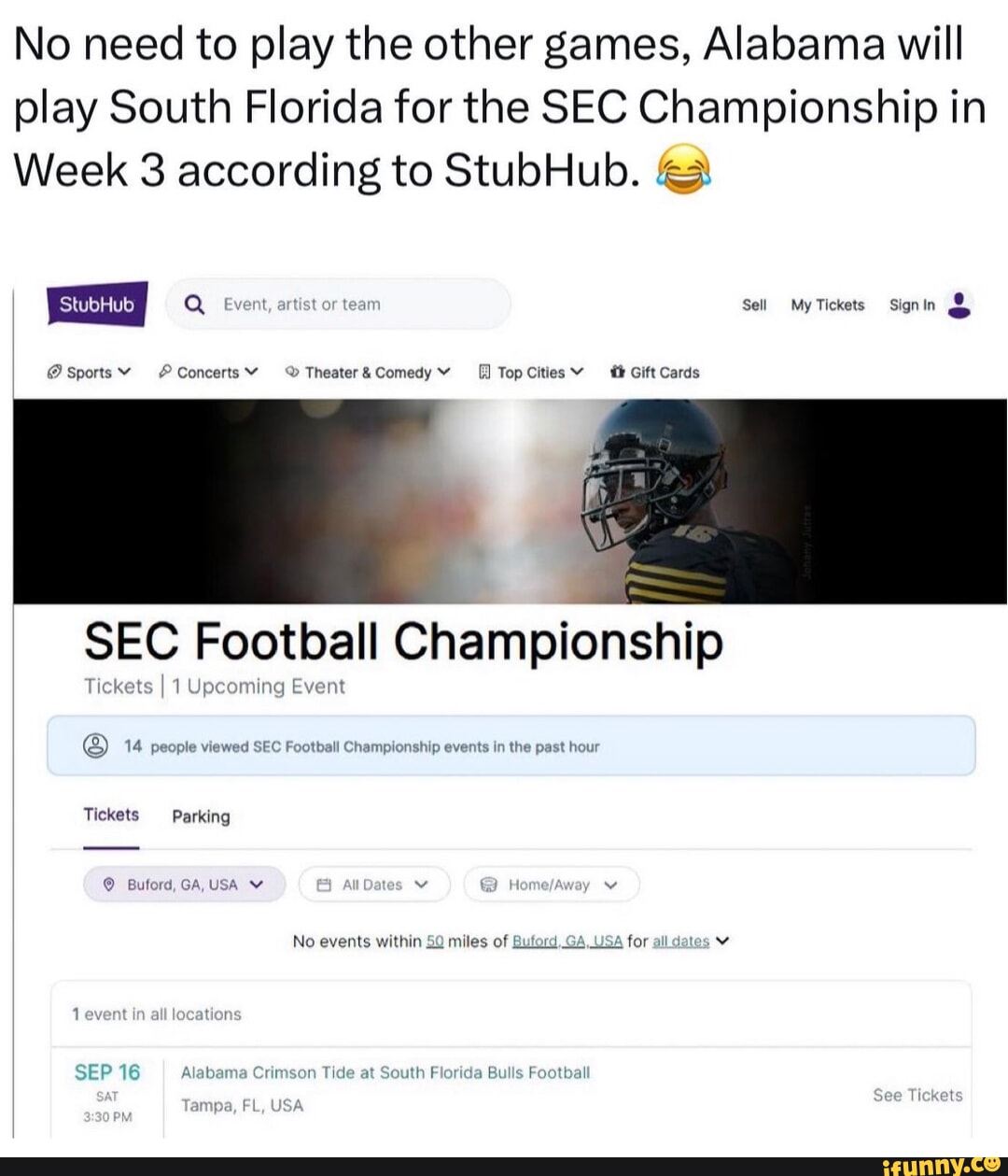 SEC Football Championship Tickets - StubHub