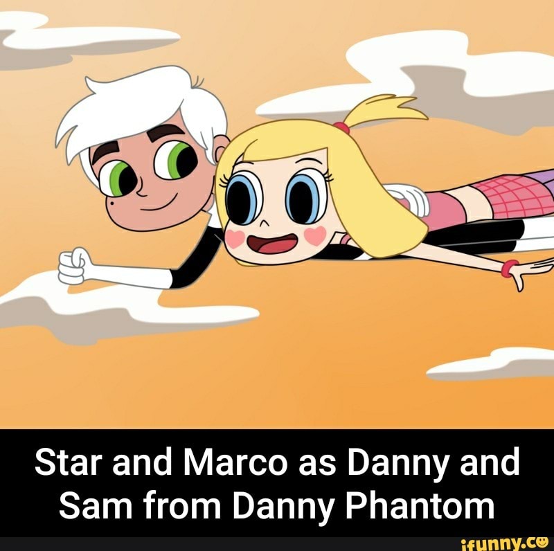 Star and Marco as Danny and Sam from Danny Phantom - Star and Marco as Dann...